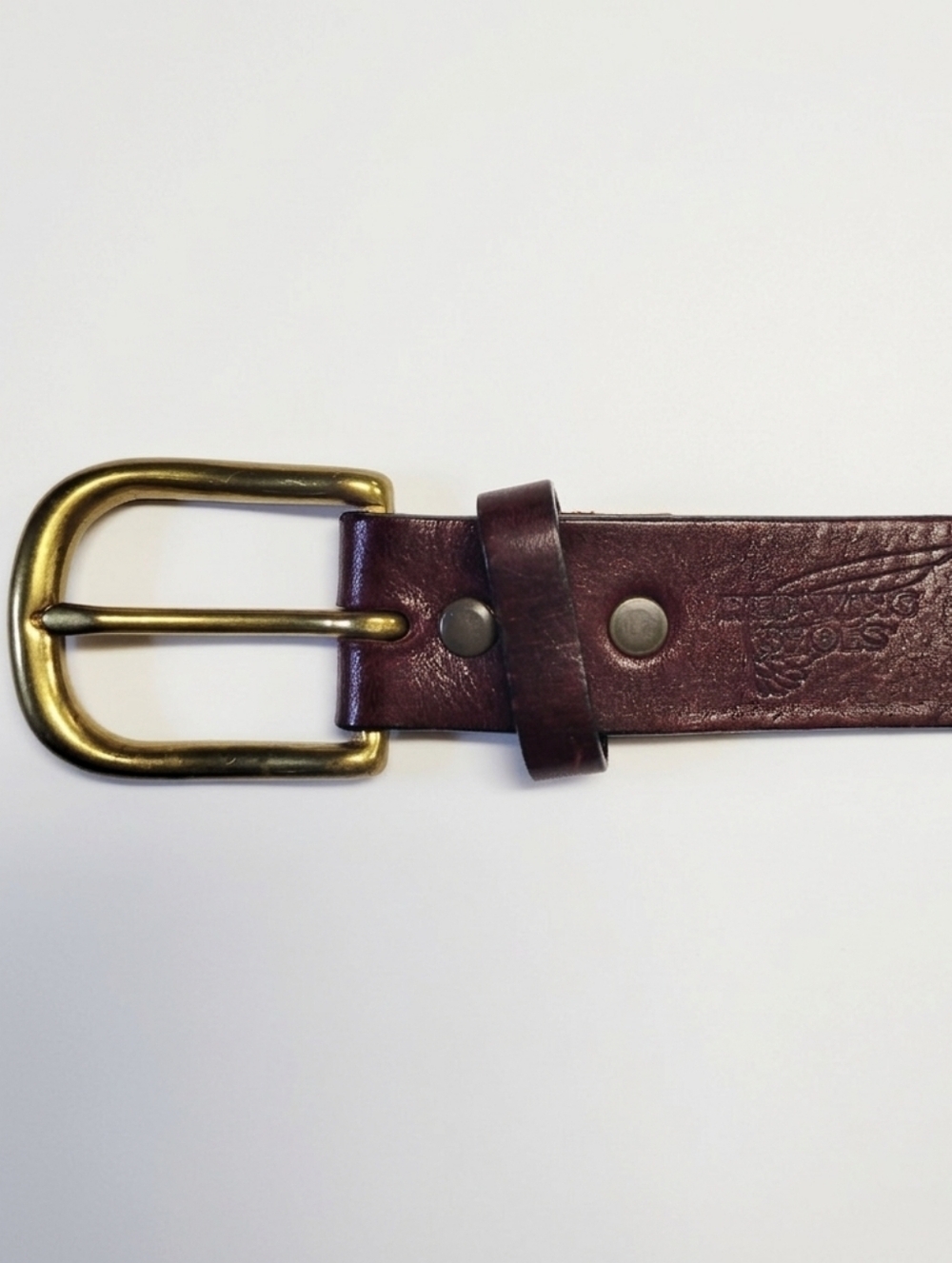 Red Wing Shoes Heritage Leather Belt Size 40 Made in USA Brown Genuine Leather